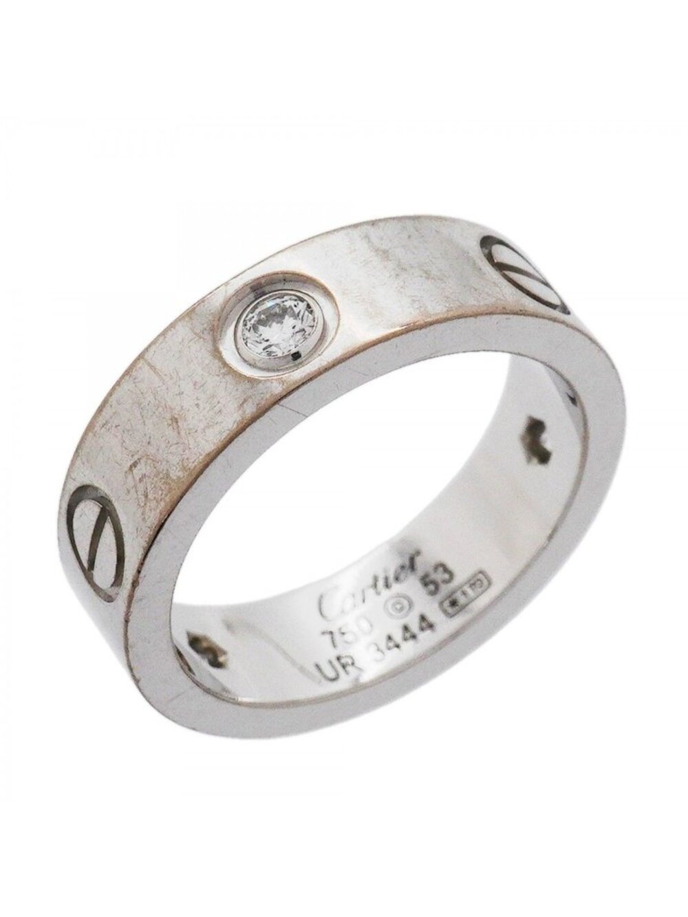 Cartier Ring Love 18k White Gold Diamond